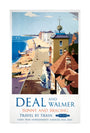 'Deal and Walmer', BR (SR) poster, 1952. unstretched canvas large none Art Print - Science Museum Shop