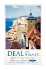 'Deal and Walmer', BR (SR) poster, 1952. unstretched canvas extra large none Art Print - Science Museum Shop