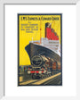 'LMS Expres and Cunard Liner', LMS poster, 1923-1947. art print extra small white Art Print - Science Museum Shop