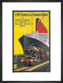 'LMS Expres and Cunard Liner', LMS poster, 1923-1947. art print medium black Art Print - Science Museum Shop