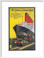 'LMS Expres and Cunard Liner', LMS poster, 1923-1947. art print medium white Art Print - Science Museum Shop