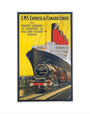 'LMS Expres and Cunard Liner', LMS poster, 1923-1947. art print extra small none Art Print - Science Museum Shop