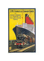 'LMS Expres and Cunard Liner', LMS poster, 1923-1947. unstretched canvas small none Art Print - Science Museum Shop