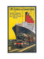 'LMS Expres and Cunard Liner', LMS poster, 1923-1947. art print extra large none Art Print - Science Museum Shop