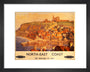 'North-East Coast', BR poster, c 1950s. art print extra small black Art Print - Science Museum Shop