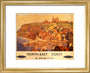 'North-East Coast', BR poster, c 1950s. art print extra small gold Art Print - Science Museum Shop