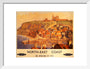 'North-East Coast', BR poster, c 1950s. art print small white Art Print - Science Museum Shop