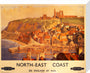 'North-East Coast', BR poster, c 1950s. stretched canvas medium none Art Print - Science Museum Shop