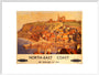 'North-East Coast', BR poster, c 1950s. art print extra large white Art Print - Science Museum Shop