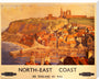 'North-East Coast', BR poster, c 1950s. stretched canvas extra large none Art Print - Science Museum Shop