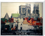 'York', LNER poster, 1923-1947. stretched canvas large none Art Print - Science Museum Shop