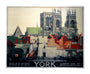 'York', LNER poster, 1923-1947. unstretched canvas extra large none Art Print - Science Museum Shop