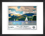 'The Lake District - Windermere from Bowness', LMS poster, 1923-1947. art print extra small black Art Print - Science Museum Shop