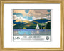 'The Lake District - Windermere from Bowness', LMS poster, 1923-1947. art print extra small gold Art Print - Science Museum Shop