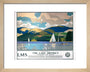 'The Lake District - Windermere from Bowness', LMS poster, 1923-1947. art print extra small natural Art Print - Science Museum Shop