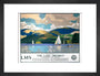 'The Lake District - Windermere from Bowness', LMS poster, 1923-1947. art print small black Art Print - Science Museum Shop