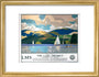 'The Lake District - Windermere from Bowness', LMS poster, 1923-1947. art print small gold Art Print - Science Museum Shop