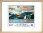 'The Lake District - Windermere from Bowness', LMS poster, 1923-1947. art print small natural Art Print - Science Museum Shop