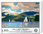 'The Lake District - Windermere from Bowness', LMS poster, 1923-1947. stretched canvas medium none Art Print - Science Museum Shop