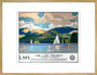 'The Lake District - Windermere from Bowness', LMS poster, 1923-1947. art print extra large gold Art Print - Science Museum Shop