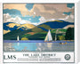 'The Lake District - Windermere from Bowness', LMS poster, 1923-1947. stretched canvas large none Art Print - Science Museum Shop