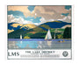 'The Lake District - Windermere from Bowness', LMS poster, 1923-1947. unstretched canvas extra large none Art Print - Science Museum Shop