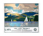 'The Lake District - Windermere from Bowness', LMS poster, 1923-1947. unstretched canvas large none Art Print - Science Museum Shop