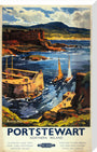 BR(LMR) poster. 'Portstewart - Northern Ireland stretched canvas large none Art Print - Science Museum Shop