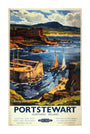 BR(LMR) poster. 'Portstewart - Northern Ireland unstretched canvas extra large none Art Print - Science Museum Shop