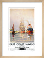 'East Coast Havens', BR (ER) poster, c 1950s. art print small natural Art Print - Science Museum Shop