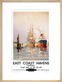 'East Coast Havens', BR (ER) poster, c 1950s. art print medium natural Art Print - Science Museum Shop