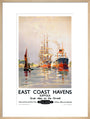 'East Coast Havens', BR (ER) poster, c 1950s. art print large natural Art Print - Science Museum Shop