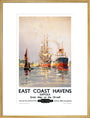 'East Coast Havens', BR (ER) poster, c 1950s. art print extra large gold Art Print - Science Museum Shop