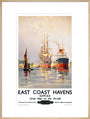 'East Coast Havens', BR (ER) poster, c 1950s. art print extra large natural Art Print - Science Museum Shop