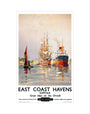 'East Coast Havens', BR (ER) poster, c 1950s. art print extra small none Art Print - Science Museum Shop