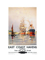 'East Coast Havens', BR (ER) poster, c 1950s. art print extra large none Art Print - Science Museum Shop