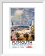 'Plymouth', BR poster, 1948-1965. art print extra small white Art Print - Science Museum Shop