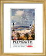'Plymouth', BR poster, 1948-1965. art print extra small gold Art Print - Science Museum Shop