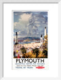 'Plymouth', BR poster, 1948-1965. art print small white Art Print - Science Museum Shop