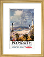 'Plymouth', BR poster, 1948-1965. art print small gold Art Print - Science Museum Shop