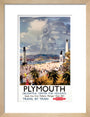 'Plymouth', BR poster, 1948-1965. art print small natural Art Print - Science Museum Shop