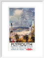 'Plymouth', BR poster, 1948-1965. art print medium white Art Print - Science Museum Shop