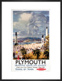 'Plymouth', BR poster, 1948-1965. art print large black Art Print - Science Museum Shop