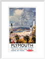 'Plymouth', BR poster, 1948-1965. art print large white Art Print - Science Museum Shop