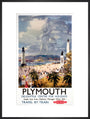 'Plymouth', BR poster, 1948-1965. art print extra large black Art Print - Science Museum Shop
