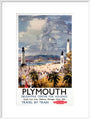 'Plymouth', BR poster, 1948-1965. art print extra large white Art Print - Science Museum Shop
