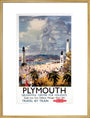 'Plymouth', BR poster, 1948-1965. art print extra large gold Art Print - Science Museum Shop