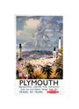 'Plymouth', BR poster, 1948-1965. unstretched canvas small none Art Print - Science Museum Shop