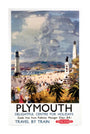 'Plymouth', BR poster, 1948-1965. unstretched canvas extra large none Art Print - Science Museum Shop