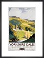 'Yorkshire Dales', BR (NER) poster, 1953. art print medium black Art Print - Science Museum Shop